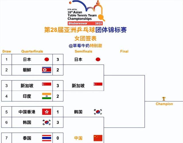 乒乓团体决赛结果