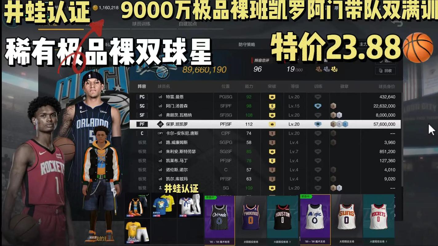 nba2kol2值得入手的球员